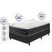 Conjunto Cama Box Solteiro com Molas Ensacadas Cama inBox Cloud Cinza 88x188x67