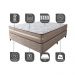 Cama Box Casal (Colchão + Box) 138x188x60 de Molas Ensacadas Cama inBox Smart Gold Bege