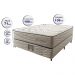 Cama Box Casal Colchão Euro + Box 138x188x71 Molas Ensacadas Cama inBox Ocean Bege