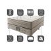 Cama Box Casal Colchão Euro + Box 138x188x71 Molas Ensacadas Cama inBox Ocean Bege
