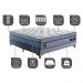 Cama Box Casal Colchão Euro Pillow + Box 138x188x70 Molas Ensacadas Cama inBox Supreme Confort Gel