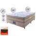 Cama Box Casal Colchão Ortopédico + Box 138x188x67 One Face Espuma D33 Dourado