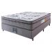 Cama Box Casal Colchão Ortopédico + Box 138x188x67 One Face Espuma D45 Cinza