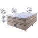 Cama Box Casal Colchão Ortopédico + Box 138x188x71 Double Face Espuma D33 Dourado