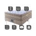 Cama Box Casal Colchão Ortopédico + Box 138x188x71 Double Face Espuma D33 Dourado