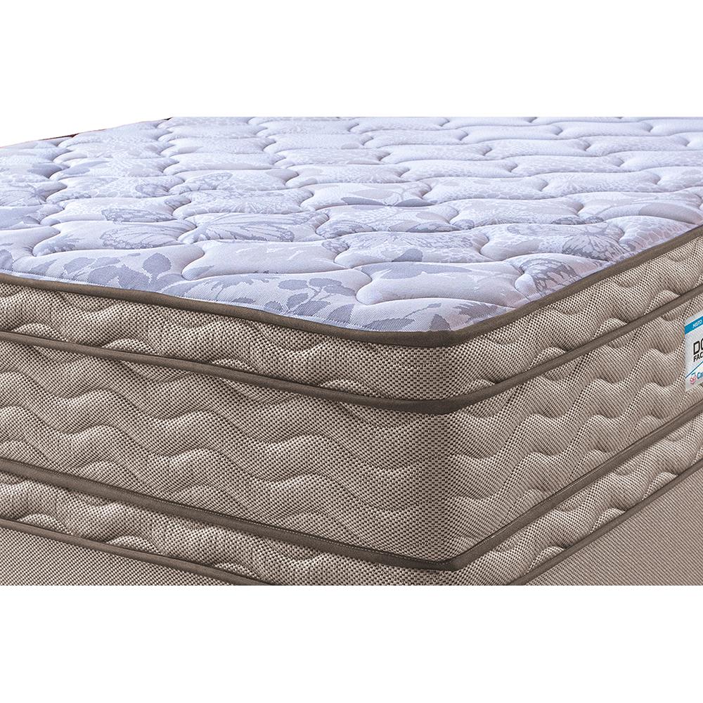 Cama Box Casal Colchão Ortopédico + Box 138x188x71 Double Face Espuma D33 Dourado