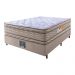 Cama Box Casal Colchão Ortopédico + Box 138x188x71 Double Face Espuma D33 Dourado