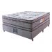Cama Box Casal Colchão Ortopédico + Box 138x188x71 Double Face Espuma D45 Cinza