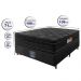 Cama Box Casal Colchão Ortopédico Black + Box 138x188x71 Double Face Espuma D33 Preto