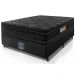 Cama Box Casal Colchão Ortopédico Black + Box 138x188x71 Double Face Espuma D33 Preto