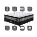 Cama Box Casal Colchão Pillow Top + Box 138x188x70 Molas Ensacadas Cama inBox Abstrato
