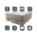Cama Box King Colchão Euro + Box 193x203x71 Molas Ensacadas Cama inBox Ocean Bege