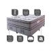 Cama Box King Colchão Ortopédico + Box 193x203x71 Double Face Espuma D45 Cinza