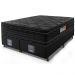 Cama Box King Colchão Ortopédico Black + Box 193x203x71 Double Face Espuma D33 Preto