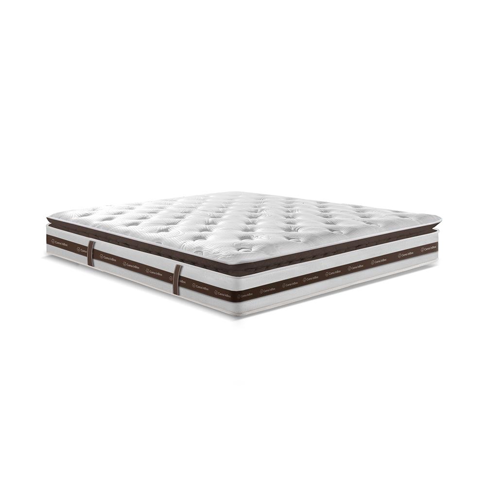 Cama Box Queen Colchão + Box 158x198 Molas Ensacadas Cama inBox Relax Pillow