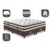 Cama Box Queen Colchão + Box 158x198 Molas Ensacadas Cama inBox Relax Pillow Café
