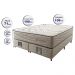 Cama Box Queen Colchão Euro + Box 158x198x71 Molas Ensacadas Cama inBox Ocean Bege