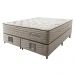 Cama Box Queen Colchão Euro + Box 158x198x71 Molas Ensacadas Cama inBox Ocean Bege