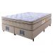 Cama Box Queen Colchão Ortopédico + Box 158x198x67 One Face Espuma D33 Dourado