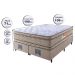 Cama Box Queen Colchão Ortopédico + Box 158x198x71 Double Face Espuma D33 Dourado