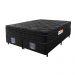 Cama Box Queen Colchão Ortopédico Black + Box 158x198x67 One Face Espuma D33 Preto