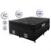 Cama Box Queen Colchão Ortopédico Black + Box 158x198x71 Double Face Espuma D33 Preto