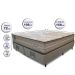 Cama Box Queen Colchão Pillow In + Box 158x198x72 Molas Ensacadas Cama inBox Duo Linem Bege