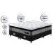 Cama Box Queen Colchão Pillow Top + Box 158x198x70 Molas Ensacadas Cama inBox Abstrato