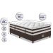 Cama Box Solteiro Colchão + Box 88x188 Molas Ensacadas Cama inBox Relax Pillow Café