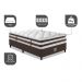 Cama Box Solteiro Colchão + Box 88x188 Molas Ensacadas Cama inBox Relax Pillow Café