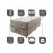 Cama Box Solteiro Colchão Euro + Box 88x188x71 Molas Ensacadas Cama inBox Ocean Bege