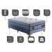 Cama Box Solteiro Colchão Euro Pillow + Box 88x188x70 Molas Ensacadas Cama inBox Supreme Confort Gel