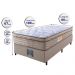 Cama Box Solteiro Colchão Ortopédico + Box 88x188x67 One Face Espuma D33 Dourado