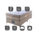Cama Box Solteiro Colchão Ortopédico + Box 88x188x67 One Face Espuma D33 Dourado
