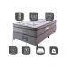 Cama Box Solteiro Colchão Ortopédico + Box 88x188x67 One Face Espuma D45 Cinza