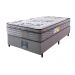 Cama Box Solteiro Colchão Ortopédico + Box 88x188x67 One Face Espuma D45 Cinza