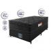 Cama Box Solteiro Colchão Ortopédico Black + Box 88x188x71 Double Face Espuma D33 Preto