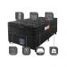 Cama Box Solteiro Colchão Ortopédico Black + Box 88x188x71 Double Face Espuma D33 Preto