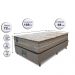 Cama Box Solteiro Colchão Pillow In + Box 88x188x72 Molas Ensacadas Cama inBox Duo Linem Bege