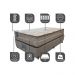 Cama Box Solteiro Colchão Pillow In + Box 88x188x72 Molas Ensacadas Cama inBox Duo Linem Bege