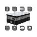 Cama Box Solteiro Colchão Pillow Top + Box 88x188x70 Molas Ensacadas Cama inBox Abstrato