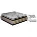 Colchão Casal Ortopédico 138x188x28 One Face Espuma D45 Cinza