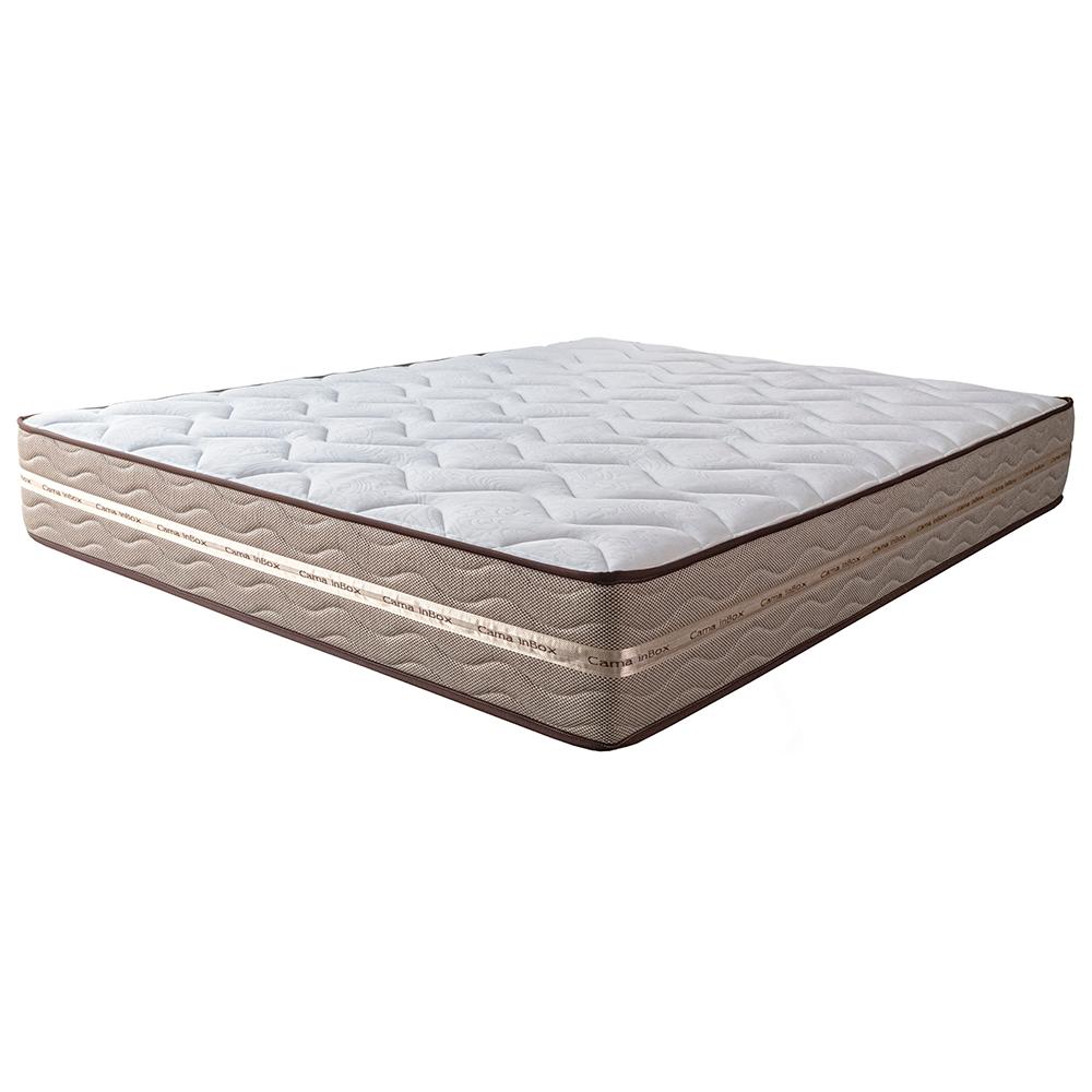 Colchão Casal de Molas Ensacadas 138x188x22 Cama inBox Smart Gold Bege