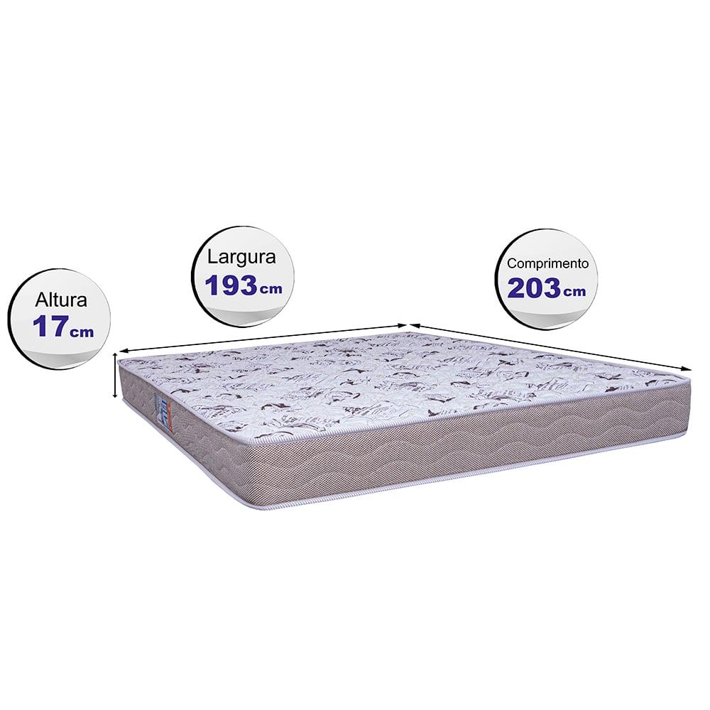 Colchão King D33 Firm 193x203x17cm Cama inBox News