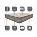 Colchão King Molas Ensacadas Pillow In 193x203x33 Cama inBox Duo Linem Bege