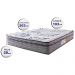 Colchão King Ortopédico 193x203x28 One Face Espuma D45 Cinza