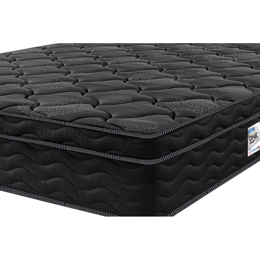 Colchão King Ortopédico Black 193x203x28 One Face Espuma D33 Preto