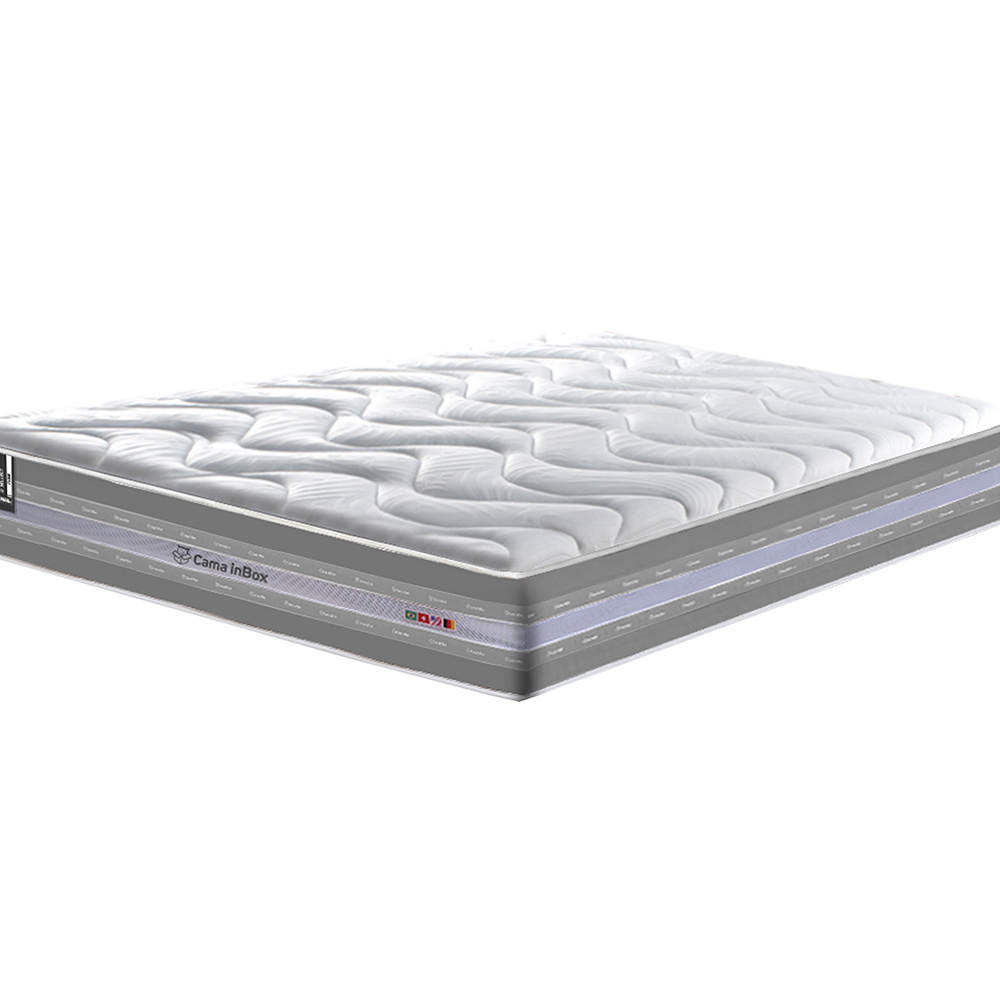 Colchão King de Molas Ensacadas D33 Cama inBox Select Firme 193x203x32 Cinza