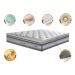 Colchão King de Molas Ensacadas D33 com Pillow TOP Cama inBox Select 193x203x32 Cinza