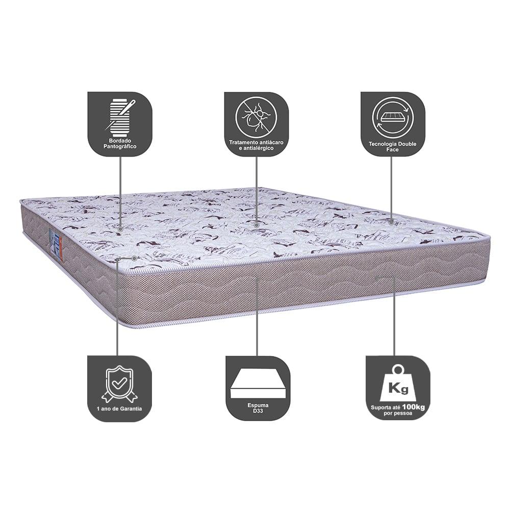 Colchão Queen D33 Firm 158x198x17cm Cama inBox News